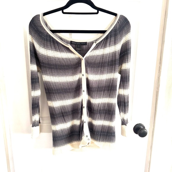 Marc By Marc Jacobs Gray and Cream Cardigan - Picture 3 of 7